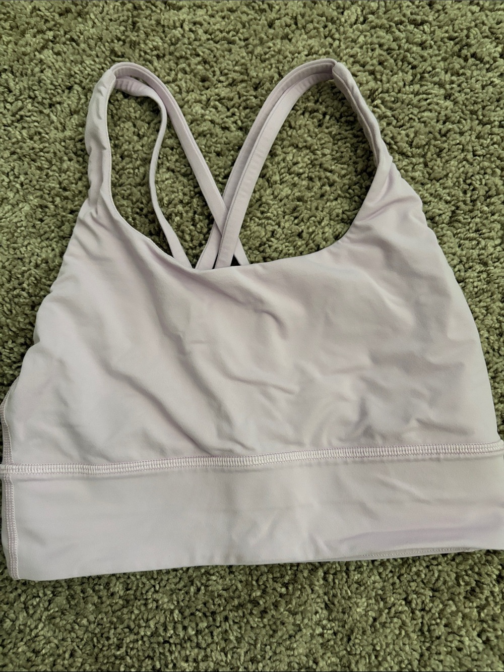 lululemon athletica Pale Pink Crisscross Sports Bra
